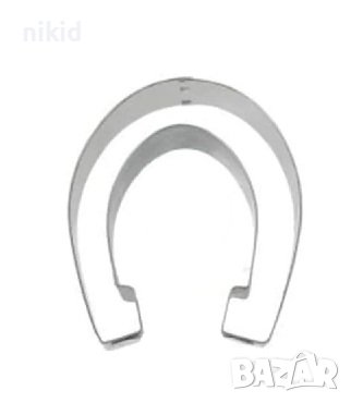 Подкова метална форма резец за сладки бисквитки мъфини фондан украса, снимка 2 - Форми - 19076617