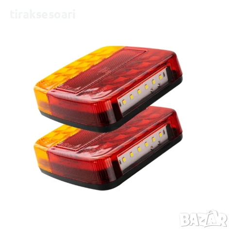 Комплект Диодни Стопове 24V за камиони и селскостопанска техника, снимка 4 - Аксесоари и консумативи - 50464491