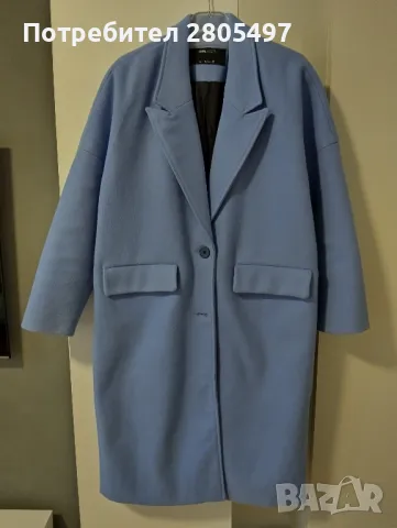 Лилаво дамско палто М/Л