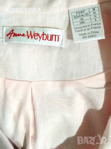 Бледо розово сако с бродерии на ръкавите, M/L, снимка 3 - Сака - 38971843