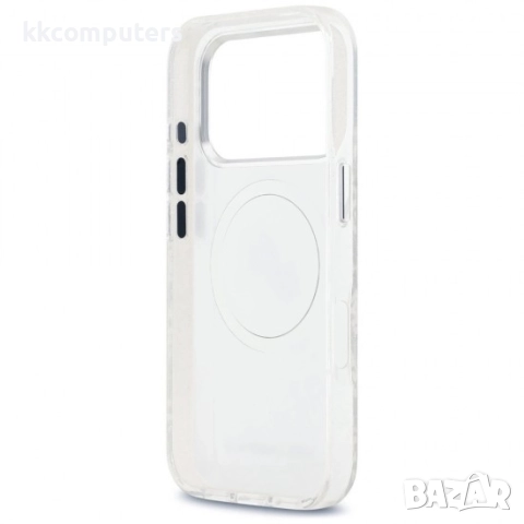 Оригинален кейс Karl Lagerfeld Karl and Choupette Glitter MagSafe, За iPhone 17 Pro Max (6.9), Прозр, снимка 6 - Резервни части за телефони - 51825662