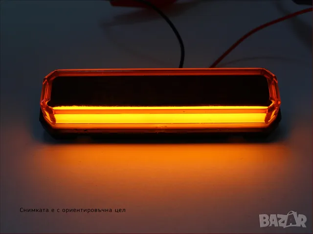 NEON LED габарит за Scania с жълта светлина, снимка 3 - Аксесоари и консумативи - 55869050