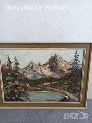 Стара маслена картина , снимка 1