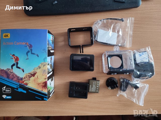4K action camera Reedtock G9Pro - Sony IMX386, две батерии - EIS стабилизация, снимка 2 - Камери - 38555414