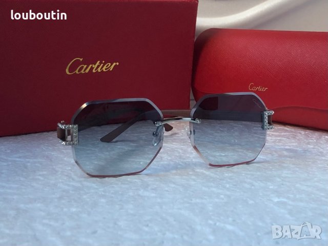-35% Разпродажба Cartier 2022 прозрачни дамски слънчеви очила Осмоъгълник с камъни, снимка 5 - Слънчеви и диоптрични очила - 38809240