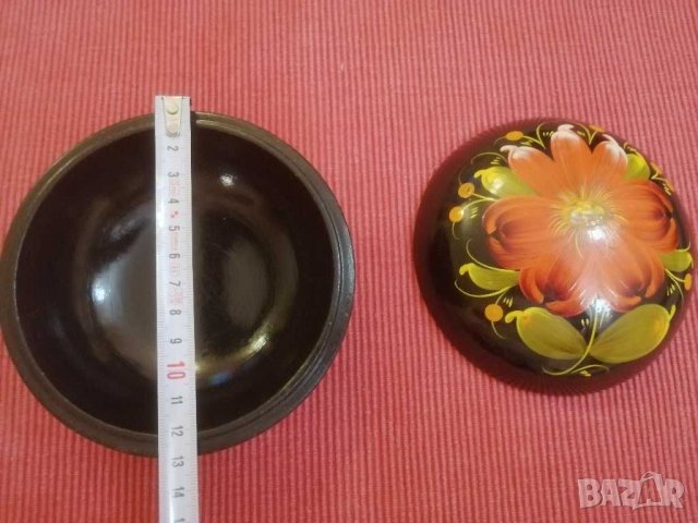 Стара дървена кутия за бижута, СССР. , снимка 5 - Антикварни и старинни предмети - 30167335