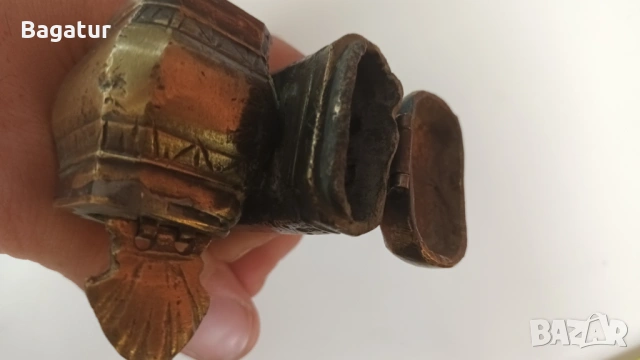 Османски бронзов девит,дивит,мастилница а, снимка 3 - Антикварни и старинни предмети - 54044025