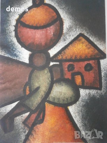  Жените на Африка-картина маслени бои, снимка 2 - Картини - 32111816