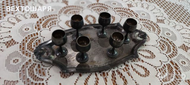 Стар Посребрен Немски Сервиз WMF, снимка 4 - Антикварни и старинни предмети - 38471060