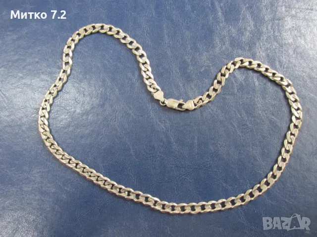 Сребърен ланец 5, снимка 4 - Колиета, медальони, синджири - 50429587