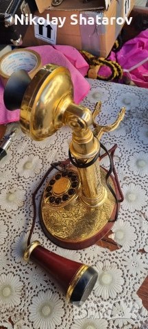 Ретро телефон , снимка 7 - Антикварни и старинни предмети - 52749647