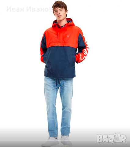 Ново яке  Tommy Hilfiger Tjm Graphic Popover  размер М , снимка 6 - Якета - 38464424