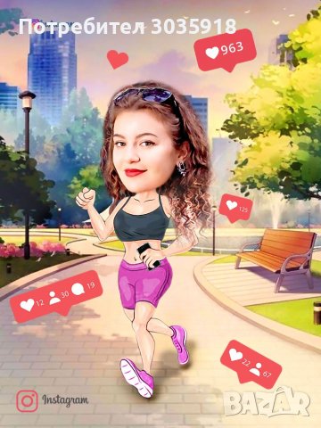 шарж подарък карикатура за рожден ден дипломиране юбилей сватба кръщене