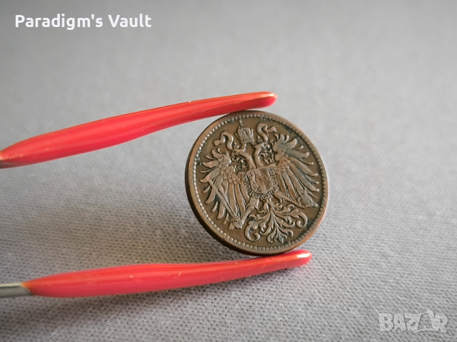 Монета - Австро-Унгария - 2 хелера | 1909г., снимка 2 - Нумизматика и бонистика - 44808891