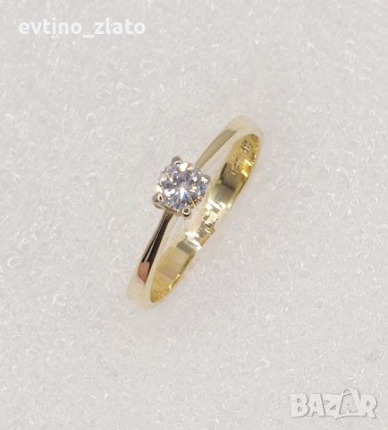 Златни  пръстени с диаманти и сапфири -750/18К, снимка 17 - Пръстени - 42881891