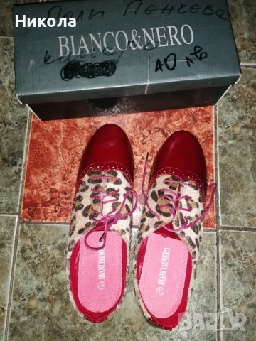 Дамски обувки-Бианко-Неро-№41