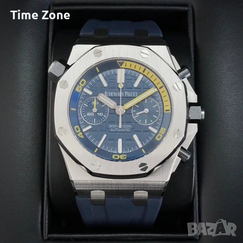 Audemars Piguet Royal Oak Offshore Diver Chronograph 42mm Steel Yellow Dial Различни Цветове, снимка 15 - Мъжки - 54045182
