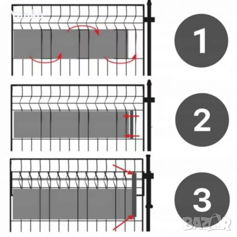 Антрацитна оградна лента 19 см x 35 м – UV устойчива и лесна за монтаж, снимка 10 - Огради и мрежи - 53962771