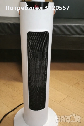 Вентилаторна печка 2-в-1 с керамичен нагревател, осцилация 60°, дистанционно и LED дисплей – 1500W, , снимка 4 - Отоплителни печки - 53359564