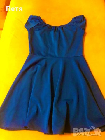 Дамска рокля - кралско синьо, снимка 2 - Рокли - 37523134