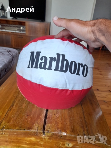 Стара надуваема топка Marlboro, снимка 5 - Други ценни предмети - 51657864