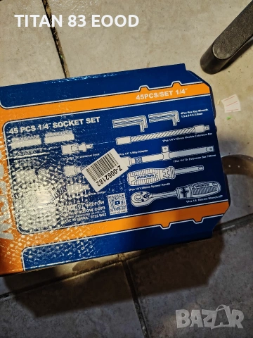 Комплект инструменти WADFOW, 1/4", 45 части , снимка 3 - Други инструменти - 54218500