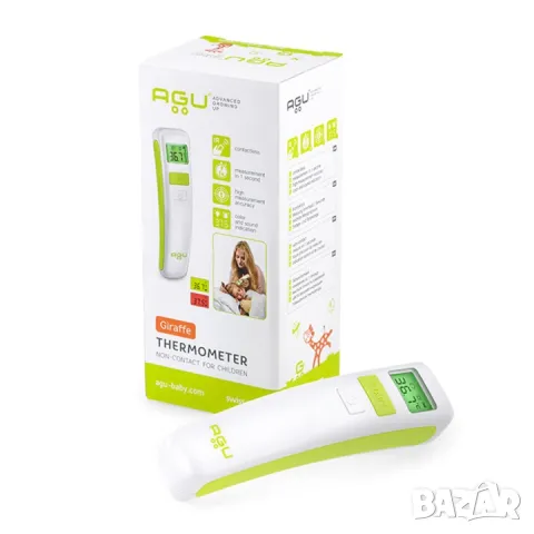 Термометър за деца AGU, Без контакт, От раждането, Жираф