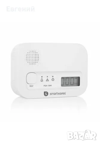 Smartwares FGA-13041 комбиниран детектор за дим и въглероден оксид бял 85dB