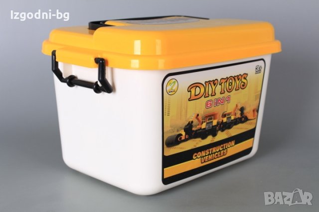 Детски комплект от багер, камион, валяк и др. строителни машини, снимка 3 - Коли, камиони, мотори, писти - 42215403