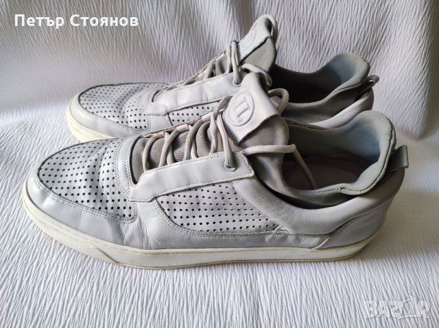 Страхони мъжки кецове от естествена кожа LEANDRO LOPEZ №47, снимка 4 - Кецове - 34119427