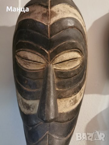 Африканска  маска Сонгие от Конго, снимка 2 - Антикварни и старинни предмети - 36695798