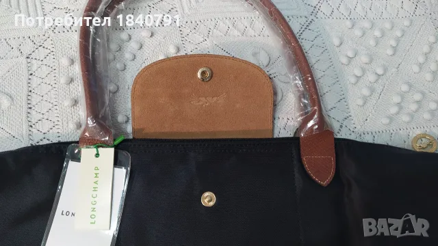 Longchamp – нова, с етикети, черна, L, снимка 5 - Чанти - 55798274