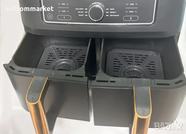  Еър Фрайър Ninja Foodi MAX Dual Zone AF400EUCP (9.5L), снимка 3 - Фритюрници - 55949574