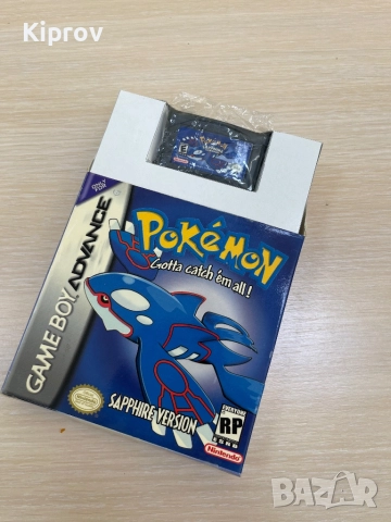 🎮 Pokémon Saphire – реплика за Game Boy Advance (немска версия + кутия), снимка 2 - Игри за Nintendo - 51752759