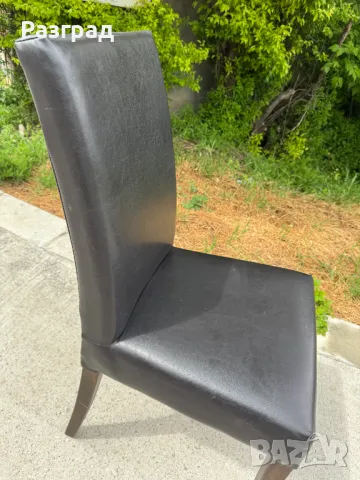 Трапезен кожен стол 1бр, снимка 4 - Столове - 50252498