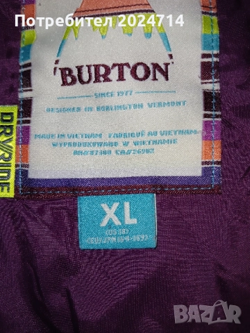 Детско дамско ски сноуборд яке Burton XL, снимка 5 - Детски якета и елеци - 52561322