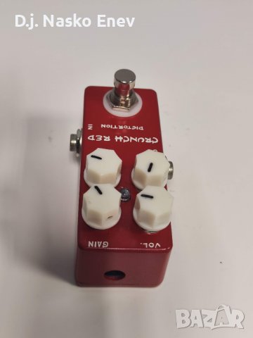 Mosky Crunch Red Distortion Guitar Pedal True Bypass - Драйв педал за ел китара /КАТО НОВ/, снимка 5 - Китари - 38002768