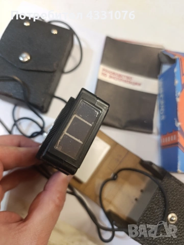 ЛЕНИНГРАД 8 (2бр.) ФОТОГРАФСКИ СВЕТЛОМЕР СССР 1991г. с КАЛЪФ ЕСТЕСТВЕНА КОЖА, снимка 2 - Антикварни и старинни предмети - 53099686