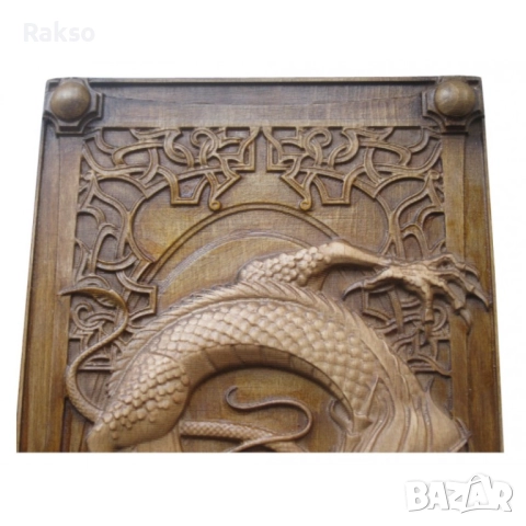 Дърворезба Дракон, снимка 6 - Пана - 52854032