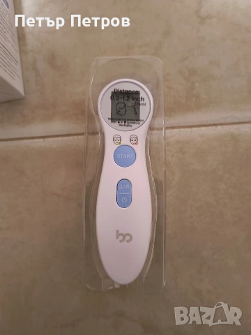 Термометър за чело за възрастни и деца, безконтактен сензорен инфрачервен LCD, снимка 2 - Друга електроника - 54100130