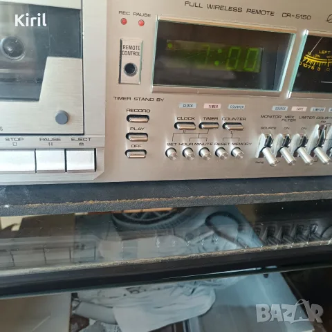 Триглав касетен дек Fisher_CR-5150 с оригинално дистанционно, снимка 9 - Декове - 56138170