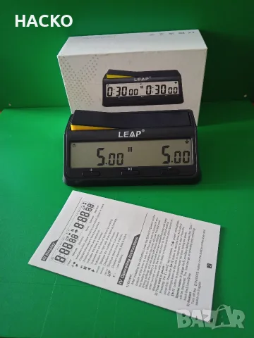 Дигитален Шахматен Часовник LEAP (Модел PQ 9912) Чисто Нов в Кутия