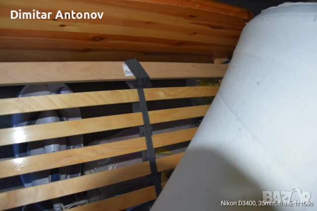 продавам легло, дърво масив.Комплект с скари и матрак., снимка 6 - Спални и легла - 51232134