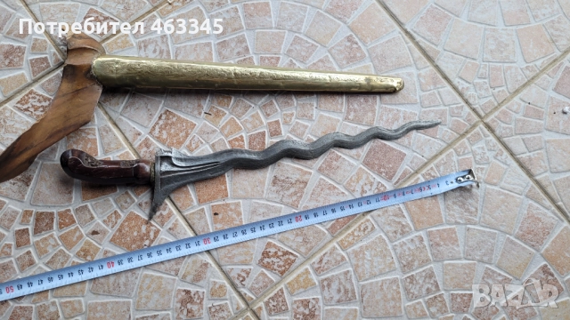 Нож, кама, кинжал, крис, снимка 4 - Антикварни и старинни предмети - 52021817