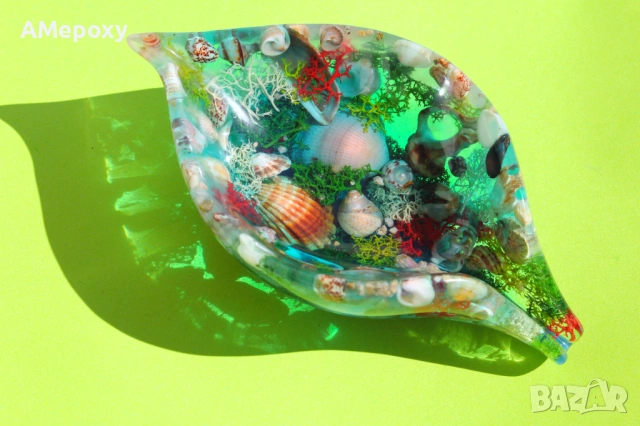 Поставка за сапун от епоксидна смола. 