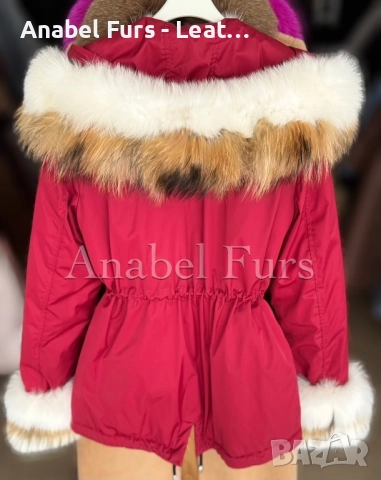 Дамски парки от естествен косъм, снимка 2 - Якета - 52314621