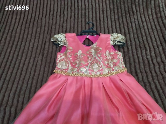 Детска рокля  розова бродерия размер 150 -  Ново.., снимка 7 - Детски рокли и поли - 29483931