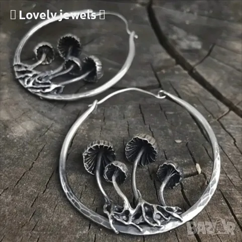 Красиви обици с гъбки, снимка 1