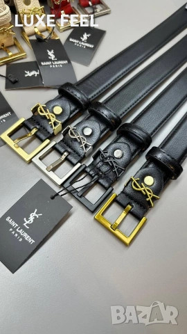 YVES SAINT LAURENT 💎 Естествена Кожа 💎, снимка 6 - Колани - 54111957