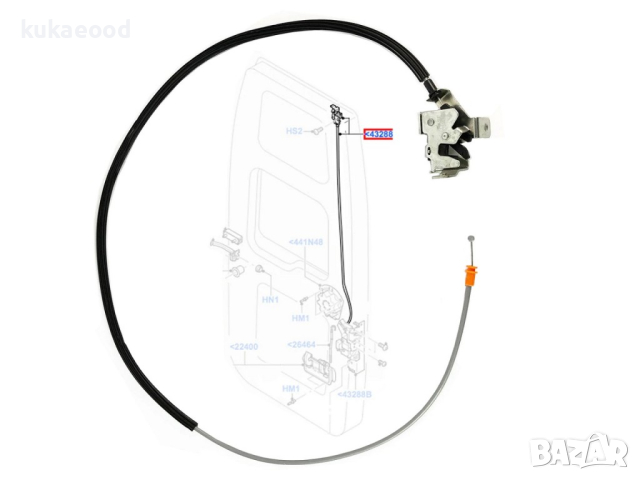 Брава за задна врата (багажник) Ford Transit MK6 & MK7, снимка 4 - Части - 44595213